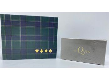 New In Box Playing Cards From The Quin Club Of New York's Hilton Hotel & Punch Studios