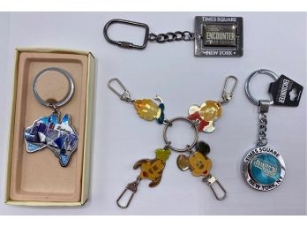 4 New Disney Key Chains & Other Travel Key Chains From Sydney, Australia & Times Square