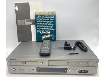 Go Video DVD & VHS Player Model: DV2130 With Manual & Accessories