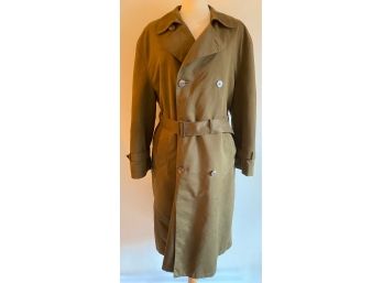 Brooks Brothers Trench Coat With Removable Liner, Size Men's Small