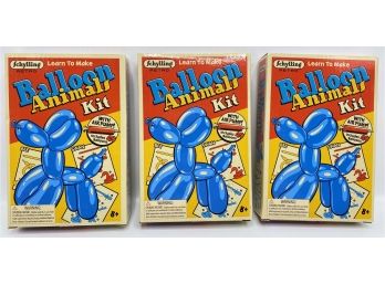 3 New Schylling Retro Balloon Animal Kits