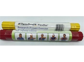 2 New FlexBar Thera-band Exercise Wands For Tennis Elbow