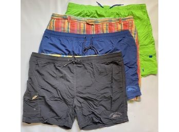 2 Tommy Bahama Swim Shorts, Polo By Ralph Lauren Swim Shorts & Vintage 1946 Shorts, Men's Size 3X