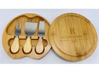 New Wood Cheese Board With Knives From The Renaissance Hotel