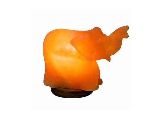 Himalayan Salt Stone Hand Carved Elephant Lamp