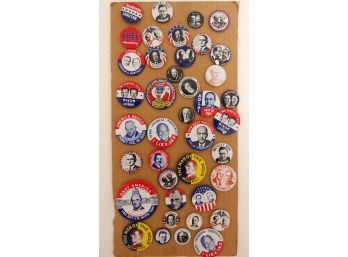 Collection Of 40 Vintage Political Presidential Pins