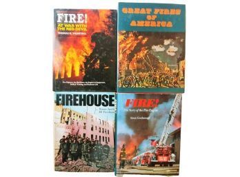 Group Of 4 Hardcover Fire & Fire Department Related Books