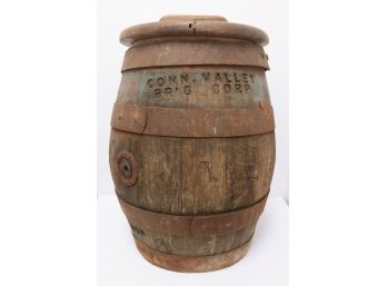 Very Rare Antique Connecticut Valley Brewing Corp Meriden Ct Wooden Keg Barrel
