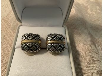 Silvered And Gold Tone Earrings - Lot #20