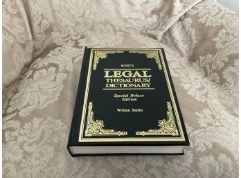 West's Legal Thesaurus/dictionary Special Deluxe Edition