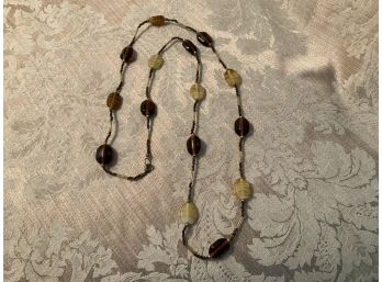 Variegated Bead Necklace - Lot #25