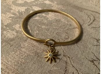 Spartina Gold Tone Bangle With Charm - Lot #12