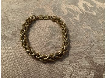 Christian Dior Gold Tone Link Bracelet - Lot #28