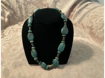 Statement Piece Green Bead Necklace - Lot #2