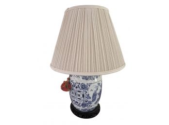Asian Style Blue And White Lamp