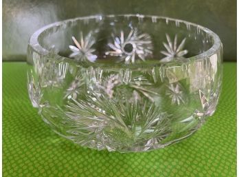 Antique Cut Glass Crystal Bowl