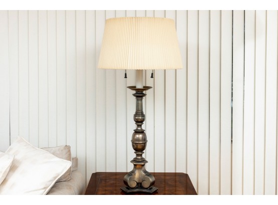 Stiffel Company Brass Column Table Lamp