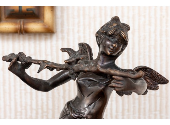 Bronze Sculpture Of Female Angel