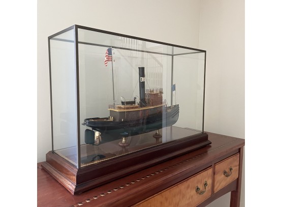 A Scale Model Of The Lackawanna Railroad Harbor Tug Boat- 1906 - Bath - From Lannan Ship Model Gallery