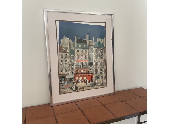A Signed And Framed Michel Delacroix Lithograph