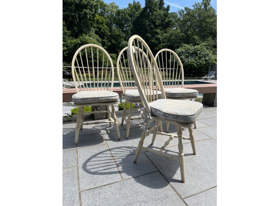 A Set Of 5 Painted Windsor Chairs