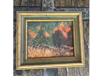 A Small Framed Original Painting - Signed