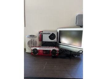 Electronics - TV, Tape Deck, Speakers (NIB) And A Smaller Heater