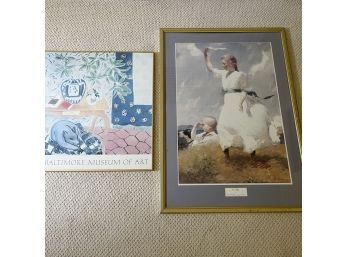2 Framed Art Posters