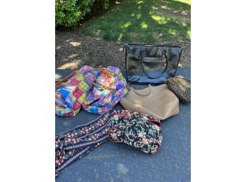 Assorted Shoulder Bags And Carry- On Bags - Vintage Plaid