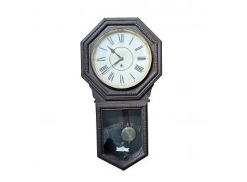 A Waterbury Regulator Clock - 12 Inch Heron - Original Finish - 1906