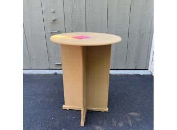 A Decorators Particle Board Round Occaisional Table - For Table Cloth
