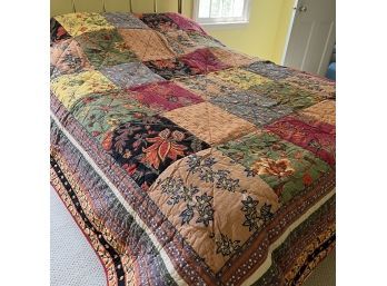A Queen Size Company Store Patchwork Quilt Comforter