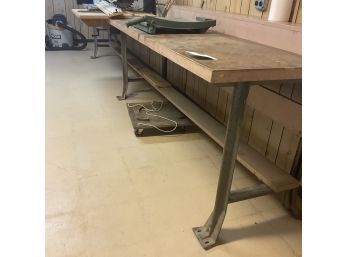 Another Long Workbench - Metal Legs And Top