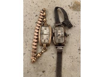 2 Womens 1950s Watches - For Scrap Or Restoration