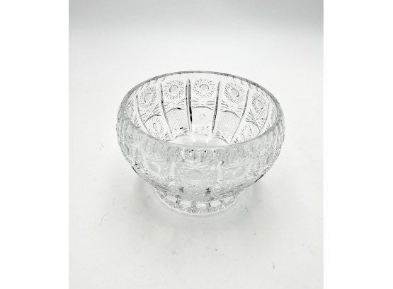 European Crystal Candy Dish/Bowl 7-inch Wide