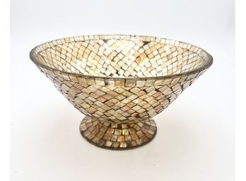 Mosaic Decorative Fruit Bowl 9.5-inch Wide