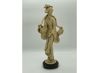 Geisha Girl Resin Sculpure 18-inch High