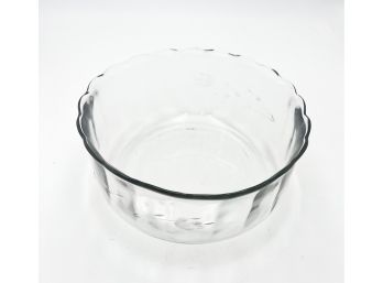 Princess House Thick Glass Salad Bowl 10-Inch Wide