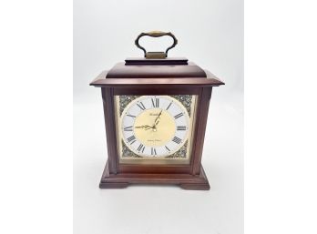 Linden Quartz Chime Wooden Roman Numeral Mantel Clock