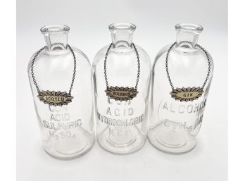 'Chemistry' Glass Bar Decanters