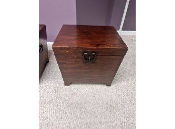 Rustic Trunk End Table Wooden Storage Box 2 Of 2