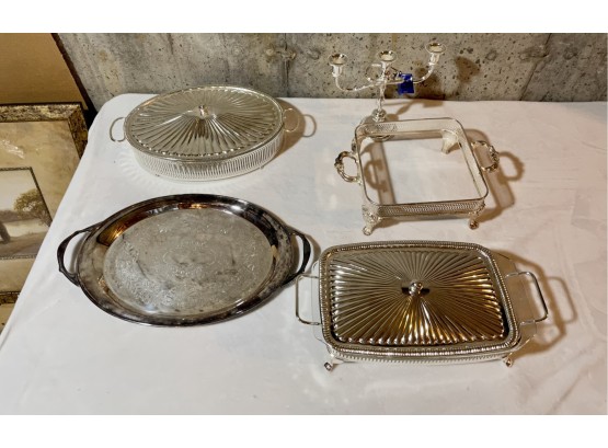 Lot Of Vintage Silverplate Items