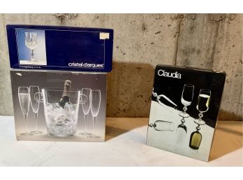 Lot Of Vintage Crystal Glassware Items Including Claudia And Cristal Darques