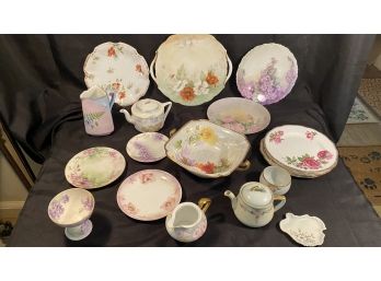 A Mixed Table Lot Of Hand Painted Items From France, Japan, Bavaria, England And More