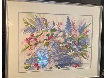 A Framed Watercolor Signed By Debra Rudenforth