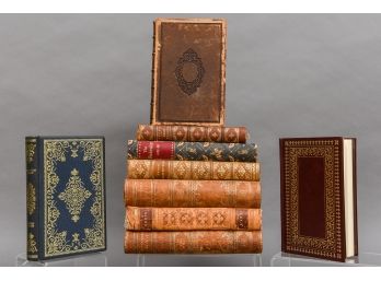 Collection Of Antique Leather Bound Books