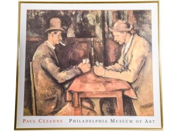 Impressionist Paul Cezanne Philadelphia Museum Of Art Framed Print Titled Card Players
