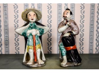 Pair Of Vintage Chinese Porcelain Figurines