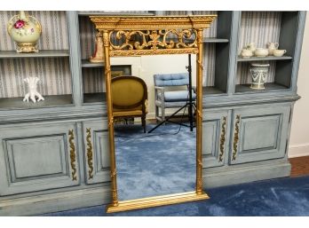 Gilt Carved Wood Wall Mirror