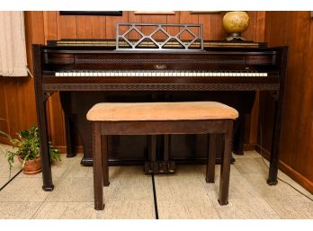 Musette By Winter & Co. Upright Piano With Bench (READ DESCRIPTION)